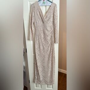 Cream lace beautiful dress